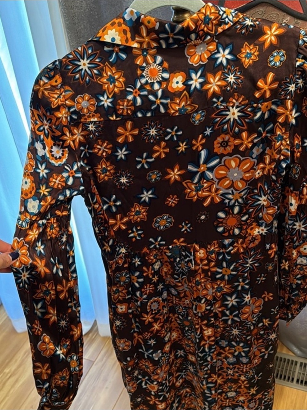 Missoni Floral Button-Front dress - Brown, Orange, Blue